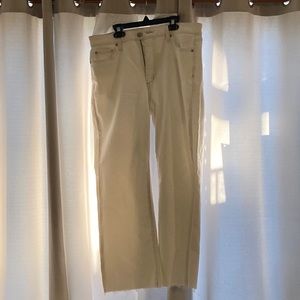 W30 L26 Joe's White Jeans High Rise Retro Crop